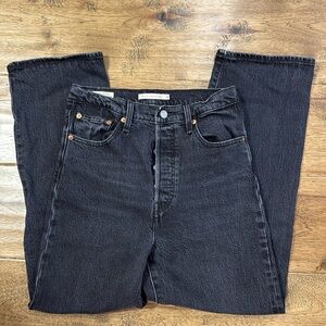 Levi’s Black Ribcage Ankle Jeans